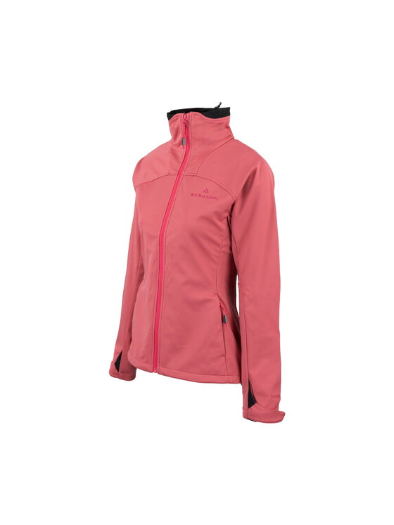 Bergson Bergson Kurtka softshell CONTEXT SS Różowy Slim Fit