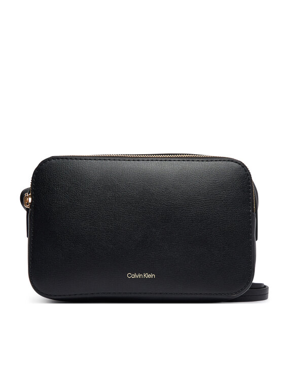 Calvin Klein Calvin Klein Torebka Foil Logo Elongated Camera Bag LV04F3276G Czarny
