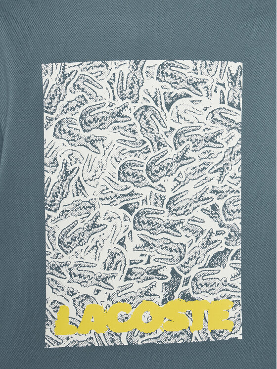 Lacoste Lacoste Тениска с яка и копчета PJ8456 Зелен Regular Fit