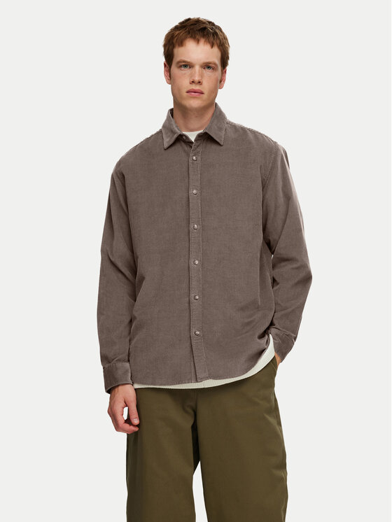 Selected Homme Košeľa Gowen 16090182 Sivá Regular Fit