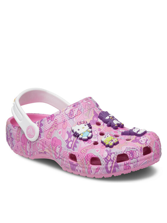 Klapki Crocs, Rozmiar 19/20, Różowe, Classic Hello Kitty Clog T 208025