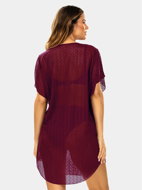 Feba Feba Vestito da spiaggia F122A Bordeaux