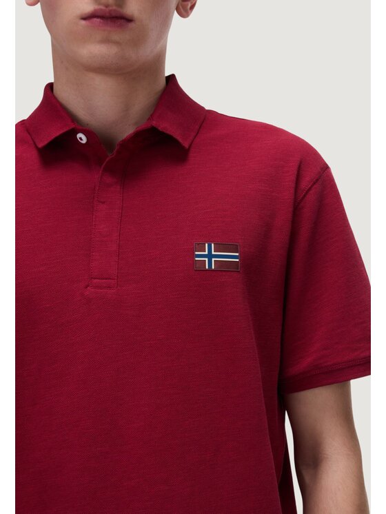 Napapijri Napapijri Polo EBEA 2 Bordeaux Casual Fit