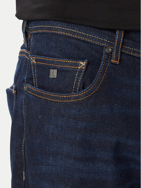 KARL LAGERFELD KARL LAGERFELD Jeans hlače 265501 564857 Mornarsko modra Regular Fit