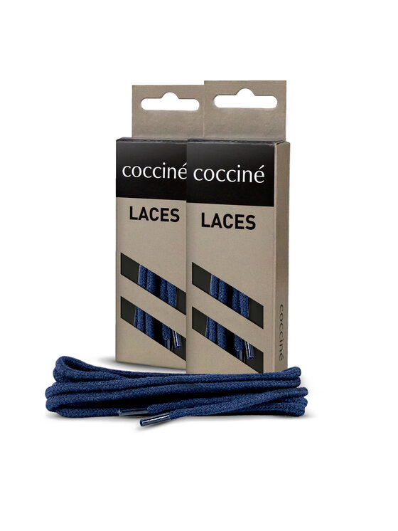 Coccine Coccine Tkaničky k obuvi SZNUROWADŁA 75 cm F3 BAWEŁNIANE v.AZ Tmavomodrá