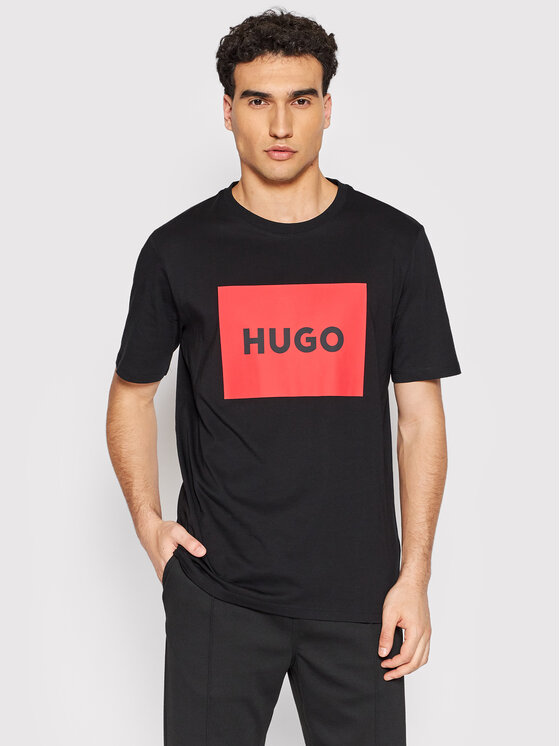 HUGO Hugo T-shirt Dulive222 50467952 Crna Regular Fit