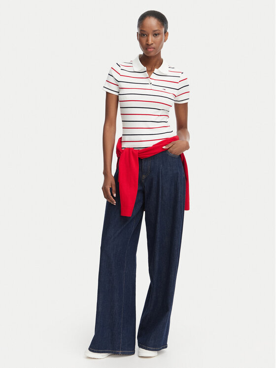 Tommy Jeans Tommy Jeans Polo DW0DW22327 Λευκό Slim Fit