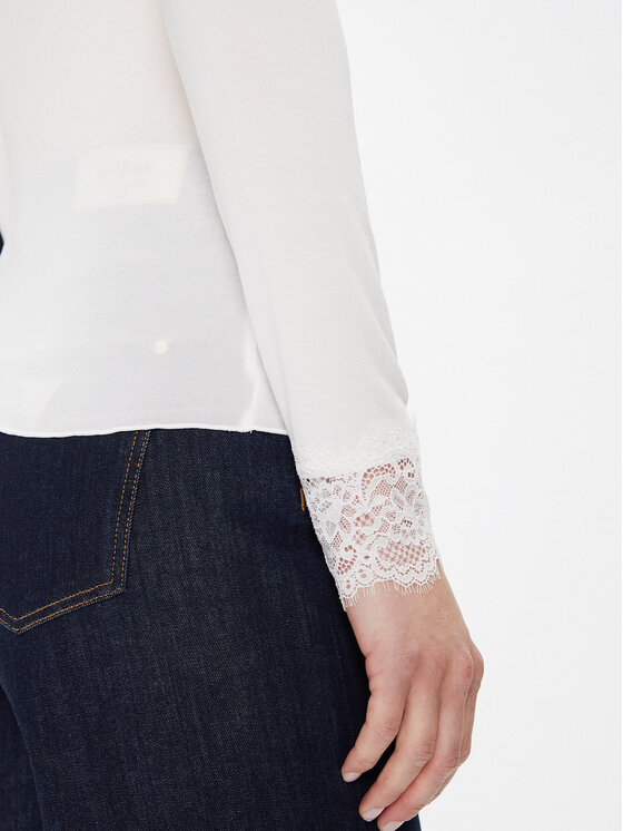 Vero Moda Vero Moda Majica Skye 10339843 Bijela Slim Fit