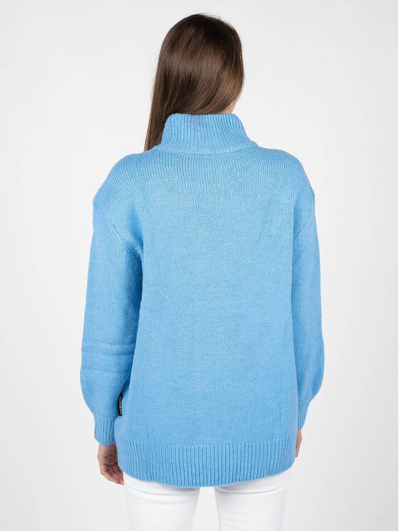 Silvian Heach Silvian Heach Πουλόβερ PGA22001MA Μπλε Oversize