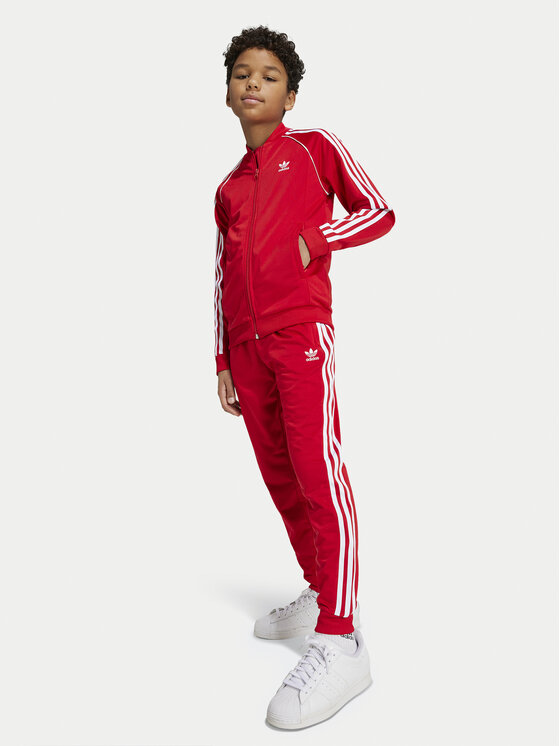 adidas adidas Pulóver adicolor IX7629 Piros Regular Fit