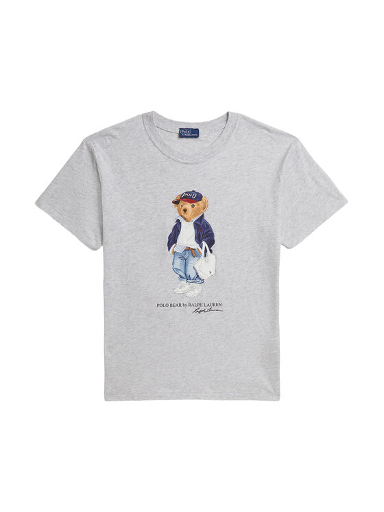Polo Ralph Lauren Polo Ralph Lauren T-Shirt 211A96261001 Szary Slim Fit