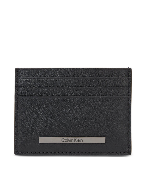 Calvin Klein Etui za kreditne kartice Modern Bar Cardholder 6Cc K50K510892 Črna