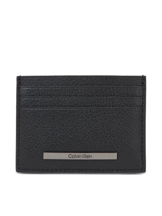 Etui pentru carduri Calvin Klein Modern Bar Cardholder 6Cc K50K510892 Negru