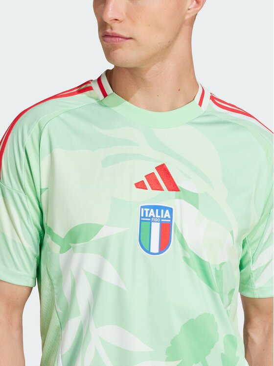 adidas adidas Koszulka techniczna Italy 25 (Women's Team) Away Jersey Zielony Slim Fit