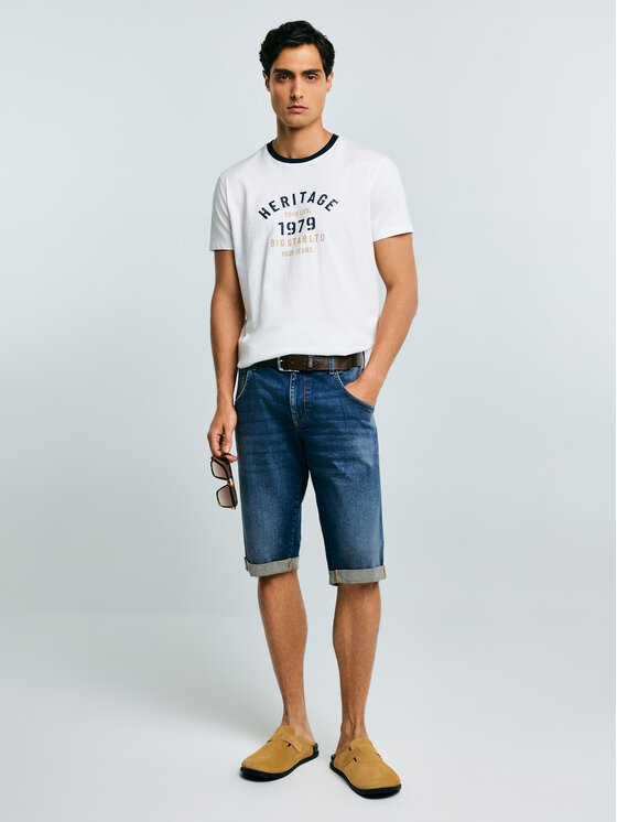 BIG STAR BIG STAR Kurtka jeansowa CONNER Niebieski Basic Fit