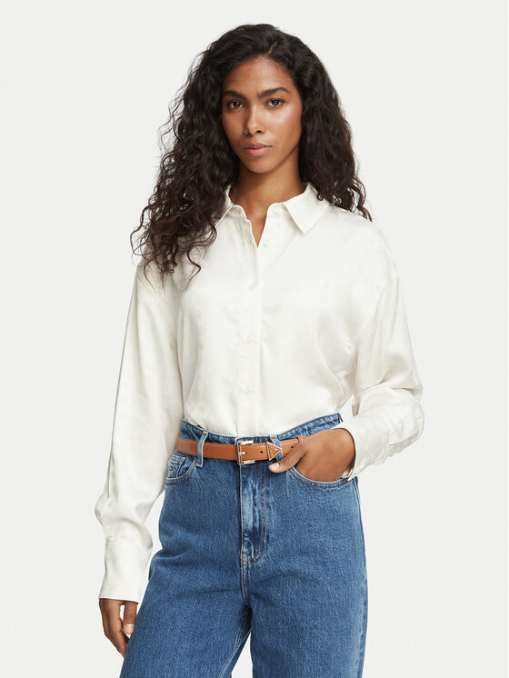 Guess Guess Košile W6BH46 W4236 Krémová Regular Fit