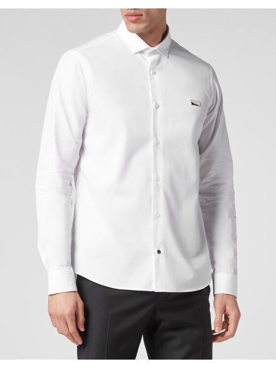 PHILIPP PLEIN PHILIPP PLEIN Camicia 1837 Bianco Fitted Fit
