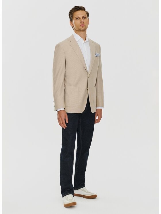 Pako Lorente Pako Lorente Marynarka P24SF-3X-006 Beżowy Slim Fit