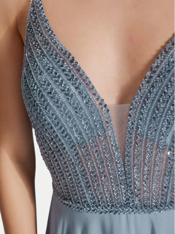 Hey Kyla Hey Kyla Abendkleid 5AI056HK Blau Regular Fit