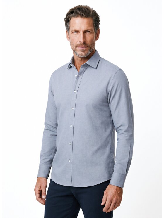 Pako Lorente Pako Lorente Koszula P26WF-1X-013 Szary Slim Fit