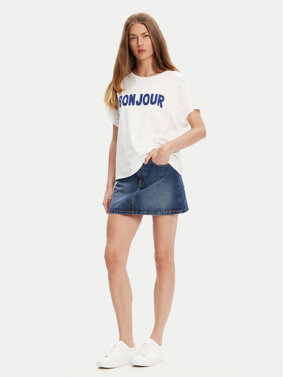 United Colors Of Benetton United Colors Of Benetton Jeans suknja 4AW7D004U Plava Regular Fit