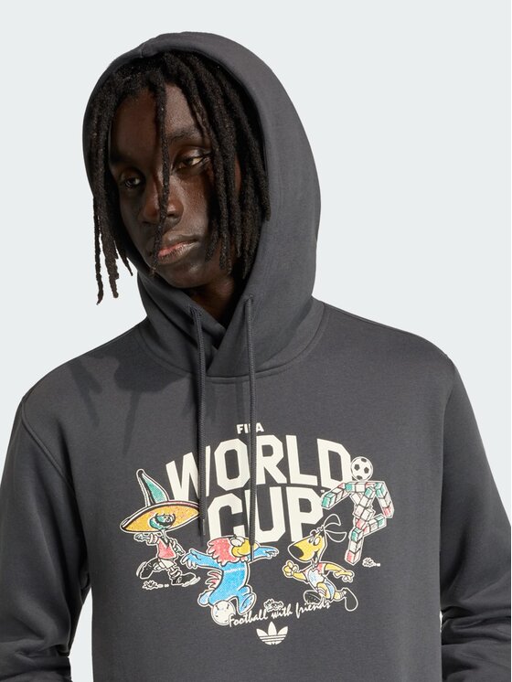 adidas adidas Bluza techniczna FIFA World Cup 26™ Mascot Szary Regular Fit