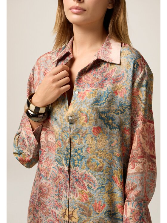 Oltre Oltre Vestito da giorno 7025J000898N0R6 Crema Baggy Fit