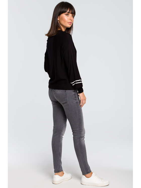 BeWear BeWear Svetr BK024 Černá Modern Fit