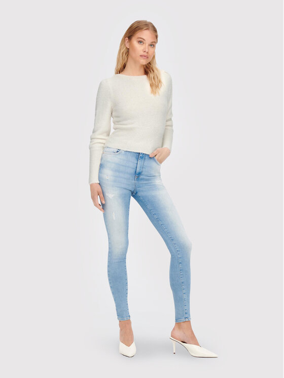 ONLY ONLY Maglione Lella 15260678 Bianco Slim Fit