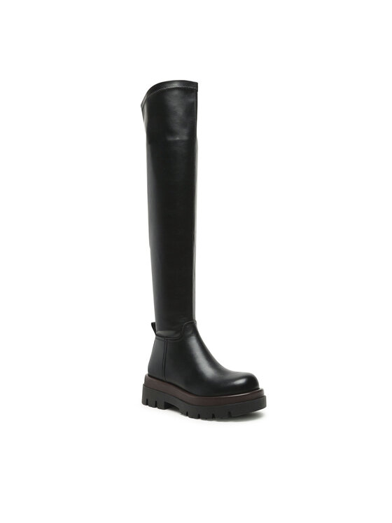 PINKO PINKO Čizme preko koljena Brahms Cuissard AI 23-24 BLKS1 102331 A1D7 Crna