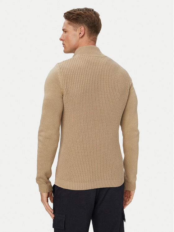 Aeronautica Militare Aeronautica Militare Sweter 262MA1572UL00409 Beżowy Regular Fit