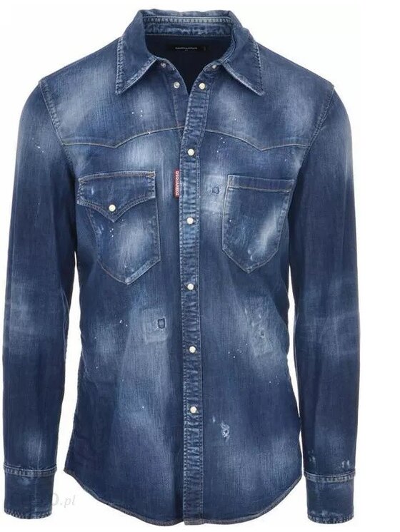 Dsquared2 Dsquared2 Košile S74DM0452 S30341 470 Modrá Regular Fit