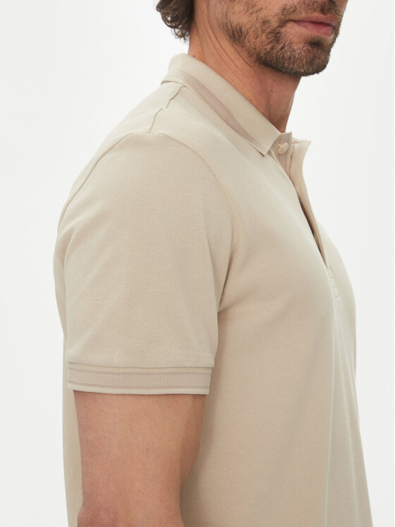 BOSS BOSS Polokošeľa Paddy 50469055 Béžová Regular Fit