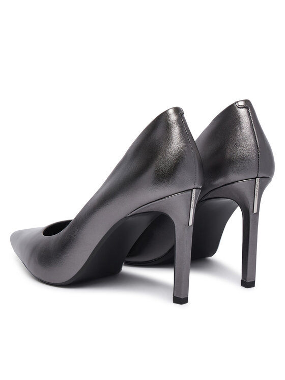 Calvin Klein Calvin Klein Kõrgete kontsadega Ess Stiletto 90 Met Lth HW0HW03436 Tumehall