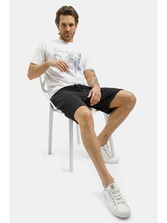 Cross Jeans Cross Jeans T-Shirt 16161-008 Biały Regular Fit