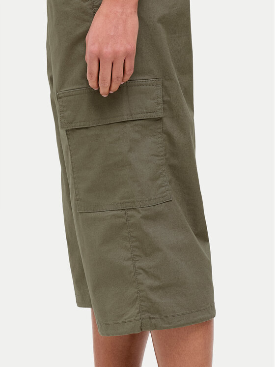 JJXX JJXX Spodnie capri Olga 12271698 Zielony Straight Fit