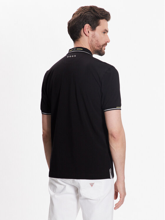 La Martina La Martina Poloshirt VMP308 JS324 Schwarz Regular Fit