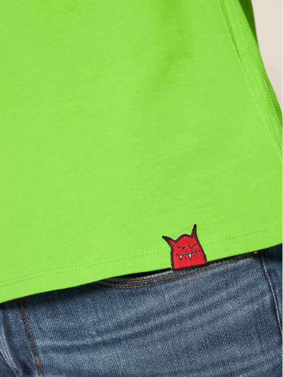 Guess Guess Marškinėliai Monster M0YI51 I3Z00 Žalia Regular Fit