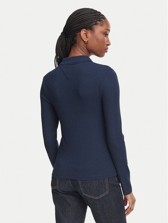 Tommy Hilfiger Tommy Hilfiger Polokošile WW0WW51731 Tmavomodrá Slim Fit