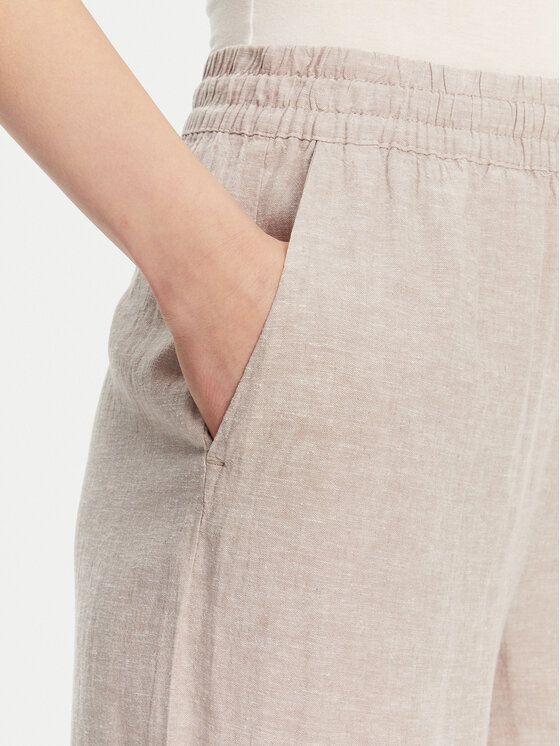 Vero Moda Vero Moda Kalhoty z materiálu Linn 10305091 Šedá Loose Fit