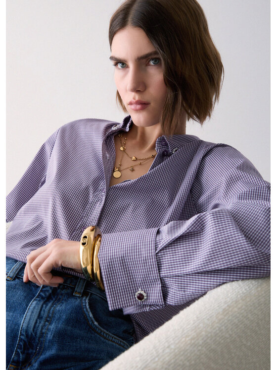 Liu Jo Liu Jo Camicia CF6195T796AS9097 Viola Regular Fit
