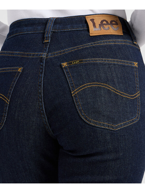 Lee Lee Jeansy 112372650 Granatowy Regular Fit