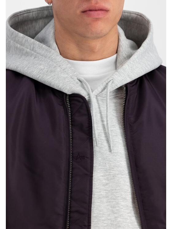 Alpha Industries Alpha Industries Kurtka bomber MA-1 VF 59 Long Fioletowy Slim Fit