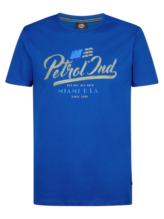 Petrol Industries Petrol Industries T-Shirt M-1050-TSR600 Niebieski Regular Fit