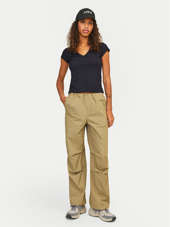 JJXX JJXX Tričko Hayden 12249361 Čierna Slim Fit
