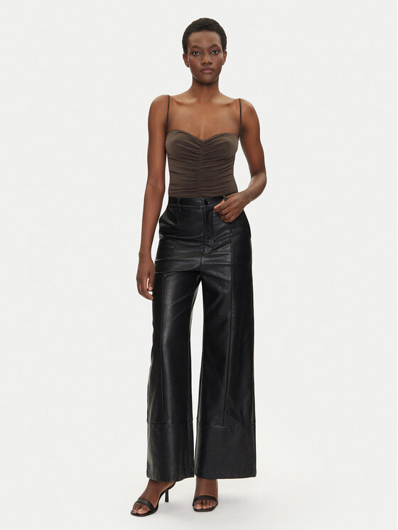 NORMA KAMALI NORMA KAMALI Bodijs KK424XPLH21823 Brūns Regular Fit