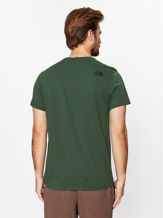 The North Face The North Face T-Shirt Simple Dome NF0A2TX5 Zielony Regular Fit