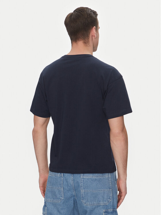 Schott NYC Schott NYC T-Shirt TSTRAVIS Granatowy Regular Fit