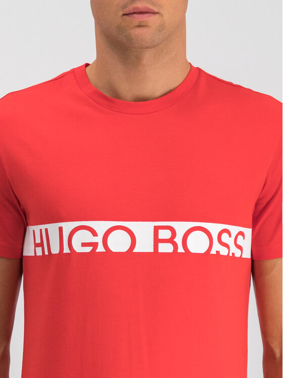Boss Boss Póló 50407600 Piros Slim Fit