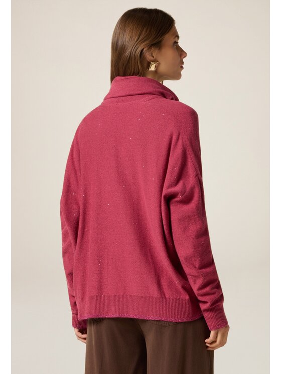 Oltre Oltre Cardigan M507E001884N026 Bordeaux Regular Fit